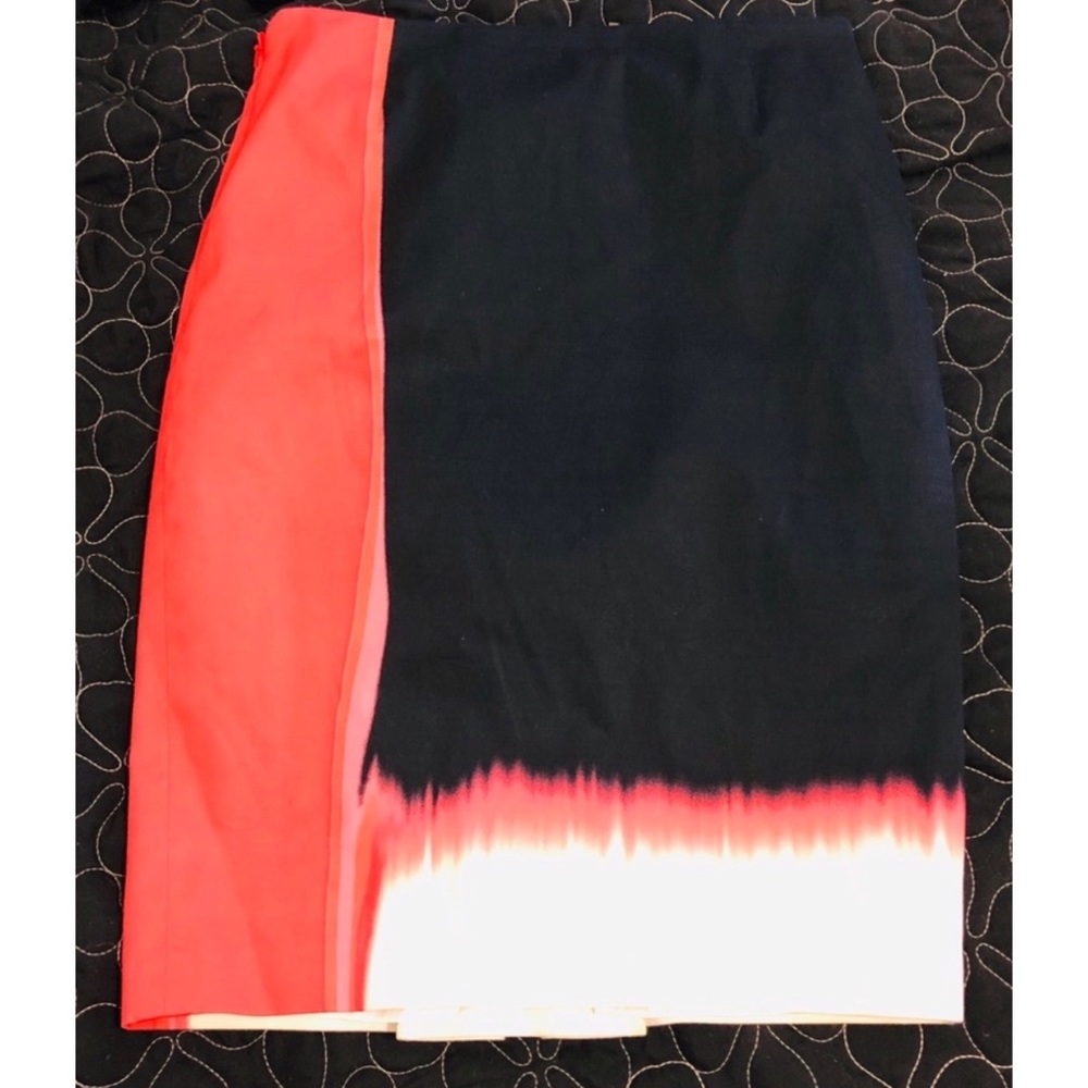 EUC Elie Tahari Colorblock Dip dye Pencil Skirt